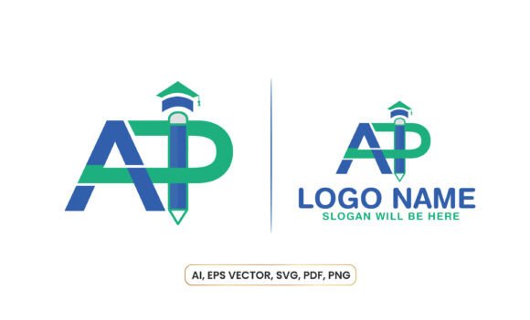 AP Educational Initial Letter Logo Design: Build Academic Authority