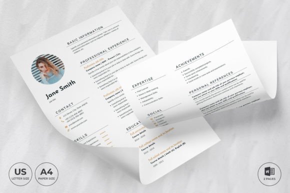Boutique Resume Template CV: Land Your Dream Job