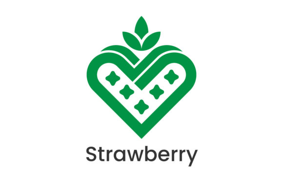 Crafting a Sweet Brand with the Abstract Strawberry Logo