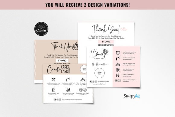 Editable Candle Care Guide Canva Templat: Elevate Your Brand