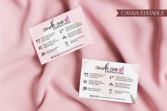 Elevate Your Brand with a Customizable Candle Care Card Template