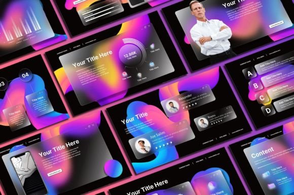 Elevate Your Visuals with the GlassMorph Powerpoint Template