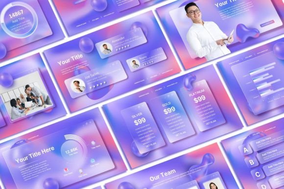 Glass Morph PowerPoint Template: A Modern Design Asset