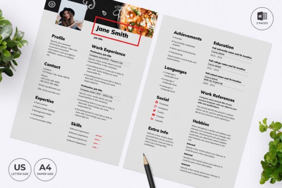Land the Interview with the Pizza Resume Template CV