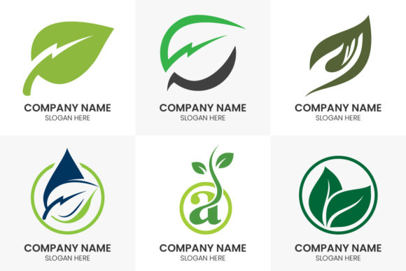 Leaf Logo Design Icon Set: Natural Branding Assets
