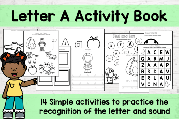 Letter A Activity Book: Building Foundations for Early Literacy