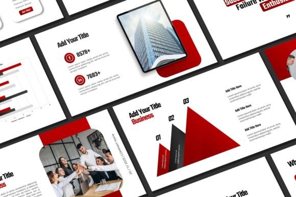 Red and Black Powerpoint Template: Bold Design for Modern Professionals
